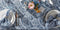 DII Paisley Outdoor Tabletop Collection, Water Resistant Tablecloth, 60" Round, Blue