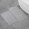 Jean Pierre New York Cotton StoneWash Medallion 2-Piece Bath Rug Set, Gray 17x24/20x32 in.