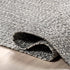 nuLOOM 2' x 3' Solid Hand Braided Indoor/Outdoor Area Rug, Weather Resistant, Pet-Friendly, Wynn Salt And Pepper