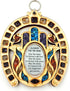 Horseshoe Symbol Hand Fatima Wood Wall Hanging Plaque, Hamsa Home Blessing Gift