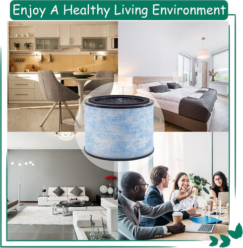 AP200 Filter Replacement, 2 Pack, Compatible with Instant® AP200 Air Purifier, H13 Grade True HEPA and Activated Carbon