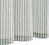 Vangao 16 Inch Kitchen Valance Linen Stripe Short Curtain, Farmhouse Country Rustic Light Filtering Topper
