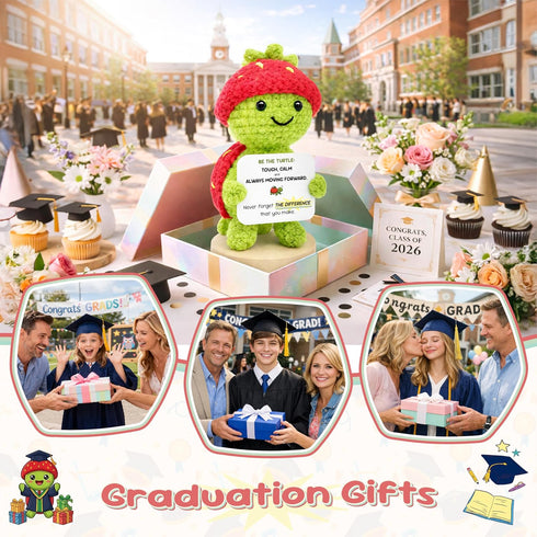 Teen Girl Gifts Trendy Stuff Graduation Gifts, Strawberry Turtle Crochet Be The Turtle Positive Crochet Animals