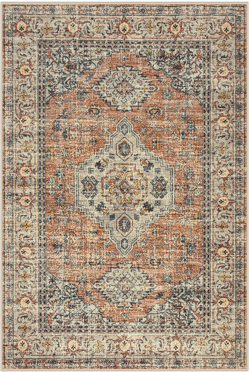 2x3 Lahome Oriental Door Mat Indoor Entrance, Washable Fall Indoor Rugs for Entryway Soft Small Kitchen Rugs Non Slip