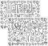 Iconikal Color-Your-Own 2-Sided Reversible Disposable Paper Place Mats, Valentine's, 14 x 10-inches, 22-Count