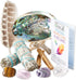 Perfect Unity Smudging Kit - 2 White Sage Smudge Sticks + 2 Palo Santo Sticks + Abalone Shell Bowl + Healing Incense