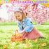 Palonu 72 2.3 Pcs Golden Metallic Easter Eggs, Reusable Shiny Plastic Empty Fillable Easter Themed Hunt Basket Stuffers
