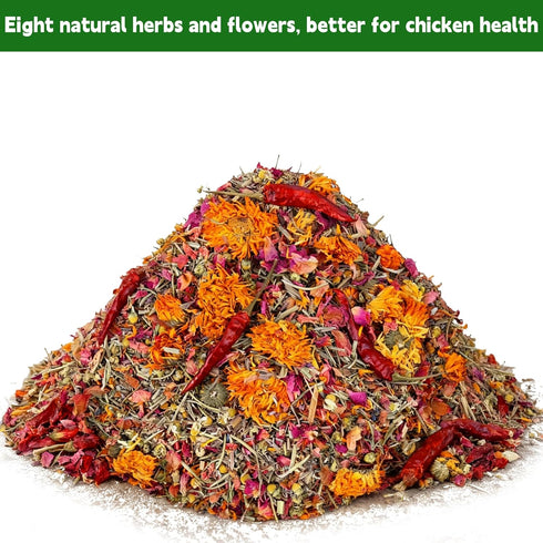 AUBOEAY 21oz 8 Pack Chicken Nesting Herbs- Natural Herbs Mixture for Chicken Coop Fresh Coop Odor Control & Egg