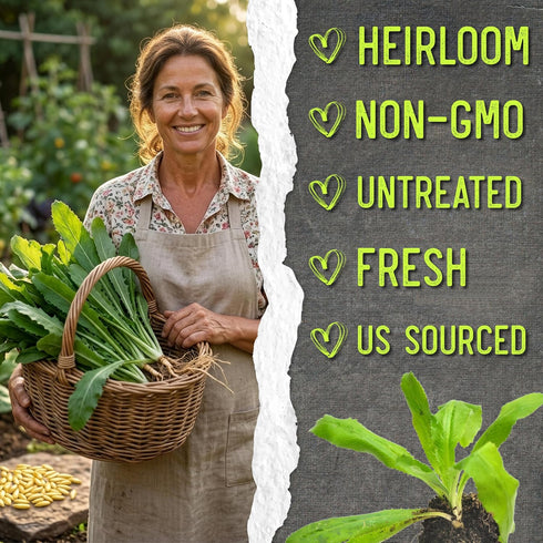 (1 Pack) Seed Needs Culantro Seeds for Planting Mexican Coriander - Non-GMO Heirloom & Untreated Culinary/Medicinal