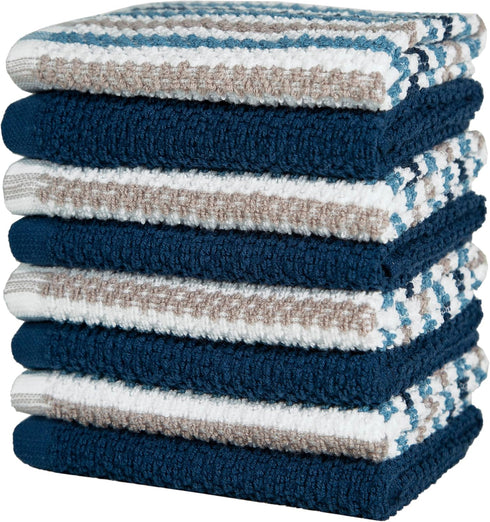 12"x12" 100% Set 430 8 Pack 4 4 Bumble Premium Dish Cloths Towel | Natural Ring Spun Cotton Tea Towel | GSM | Highly