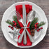 18 MIAHART Pcs Christmas Picks Artificial Pine Branches Red Berry Stems Pine Picks Spray with Pine Cone Apples Holly
