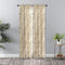 Ellis Curtain Script Crushed Taffeta 48" x 63" Tailored Panel, Black