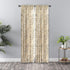 Ellis Curtain Script Crushed Taffeta 48" x 63" Tailored Panel, Black