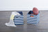 11x11x11, DII Polyester Cube Storage Collection Hard Sided Collapsible, Nautical Blue