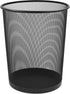 Mesh Waste Bin - Lightweight Sturdy Scratch-Resistant, Dia250xH275mm, Black Ref WB35 B
