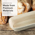 Frieling Proofing Basket, Brotform Bread Rising Banneton, Rectangle, 12-Inch by 5.5-Inch, Serving Basket