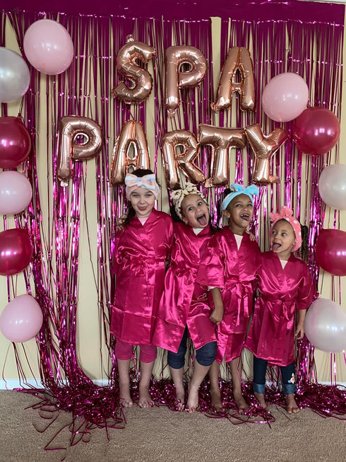 LaVenty 13 PCS SPA PARTY Balloons, Spa Party Banner for Spa Theme Birthday Salon Makeup Party Decoration