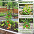 4Ft 2Packs Garden Trellis for Climbing Plants Outdoor, Trellis for Monstera Plants Indoor Large, Tower Obelisk