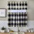 SKL Home Grandin Curtain Valance, Black/Natural, 58" x 13"