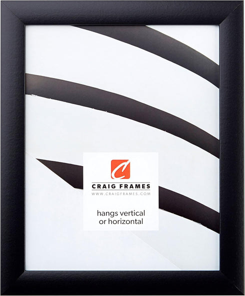 Craig Frames 1WB3BK Picture Frame, 14 by 20-Inch, Smooth Wrap Finish, 1-Inch Wide, Black