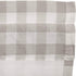 VHC Brands Annie Buffalo Check Farmhouse Kitchen Window Curtains - Lined Valance, 16x72, White & Grey