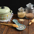 Handmade Ceramic Spoon Rest for Stove Top, 10" Colorful Kitchen Counter Utensil Holder, Dishwasher Safe