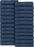 Belizzi Home Ultra Soft Cotton Washcloths, Contains 24 Piece Face Cloths 12x12 inch, Ideal