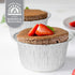 Plasticpro 4.5'' Round Tin Foil Pans, Disposable Aluminum, Freezer & Oven Safe, Pack of 50