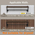 Industrial Pipe Clothes Rack with Top Shelf and 3 Hooks, 41''L Wall Mounted Heavy Duty Iron Garment Rack