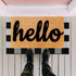 Buffalo Plaid Outdoor Rug 2x3, Black and White Checkered Cotton Woven Rug for Indoor Outdoor Entryway