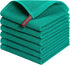 Kitinjoy 100% Cotton Kitchen Dish Cloths, 6 Pack Ultra Soft Waffle Weave Dish Towels, Teal, 12 x 12 Inches