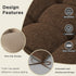 Set 2 AddGrace Non-Slip Rocking Chair Cushion Extra Large Linen Thick Chair Pads Durable High Back Seat Cushions
