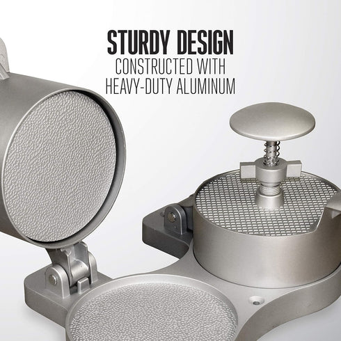 Weston Burger Press, Makes 4 1/2" Diameter Patties for Hamburger, Crab Cakes, Sausage, Non-Stick Heavy-Duty