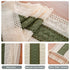 72 inch duduta Sage Green Spring Macrame Table Runner Long, Farmhouse Boho Dresser Covers Coffee Table Decor
