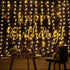 Meonum Curtain Tapestry Backdrop String Lights, 13 Strings 6.6 x 5 ft Fairy Light, 8 Modes for Bedroom Christmas Decor