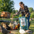 40 Scratch Grain for Adult Chickens, Ducks, and Turkeys, Vegetarian Mix of Three Grains, Training Aid & Natural