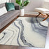 LUXE WEAVERS Abstract Modern Marbled Blue 2x3 Area Rug by LUXE WEAVERS