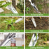 WORKPRO Hand Weeder Puller, 5-in-1 Stainless Steel Garden Trowel with Wooden Handle for Planting and Weeding Care
