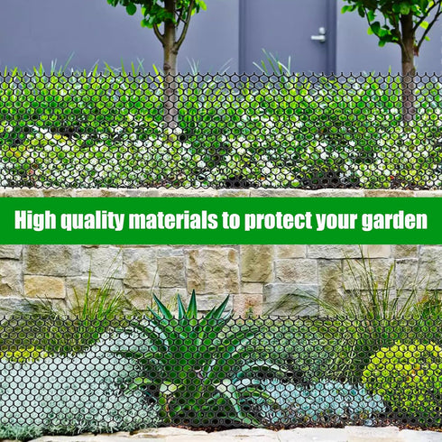 15.7IN 33FT,Plastic 100 Black Plastic Chicken Wire mesh x Chicken Wire Fencing,Poultry Netting,Plastic mesh