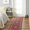 Home Dynamix Premium Sakarya Traditional Medallion Border Area Rug, Claret, 1'9"x7'2"