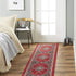 Home Dynamix Premium Sakarya Traditional Medallion Border Area Rug, Claret, 1'9"x7'2"