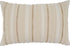 SARO LIFESTYLE Chloe Collection Woven Stripe Design Throw Pillow Cover, 16" x 24", Natural