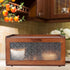 Countertop ETMI Vintage Bread Box for Kitchen - Retro Brown Bread Storage Box Breadbox