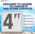 4FT 6x6 Inches Swimming (3 Pack) Aquatic Custom Tile, Pool Depth Markers, Vinyl Pool Stickers, Pool Number Markers