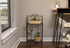 2-Tier BIRDROCK HOME Metal Tiny Plant Stand Shelf - Decorative Mediterranean Scroll Design - Lightweight Folding