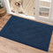 BEQHAUSE Dirt Trapper Door Mat 20" x 32", Non-Slip Machine Washable Entryway Rug, Navy Blue