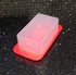 Dependable Products Standard Butter Dish with Red Base and Smoked Clear Lid, BPA-Free, Durable Plastic, Keeps Butter