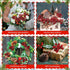 Knitgrip 500 10 mm Pcs Artificial Holly Berries, Mini Christmas Fake Berry with Stem Berry Picks for Xmas Tree Home