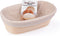 Oval Proofing Basket Set (10x6 inch) by Bread Story – Handmade Unbleached Natural Cane Bread Baking Kit with Cloth Liner