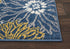 2'2" 7'6" (8' Nourison Home Passion Blue x Area Rug - Easy Clean, Non Shedding, Bed Room, Living Room, Dining Room